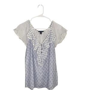 Tommy Hilfiger Women M Top Feminine Dainty Resort Coastal Preppy Lightweight